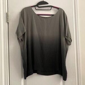 Eileen Fisher Gray Ombré Silk Women's Top XS